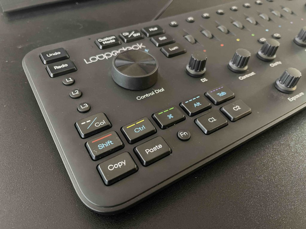 Closeup of Loupedeck+ console