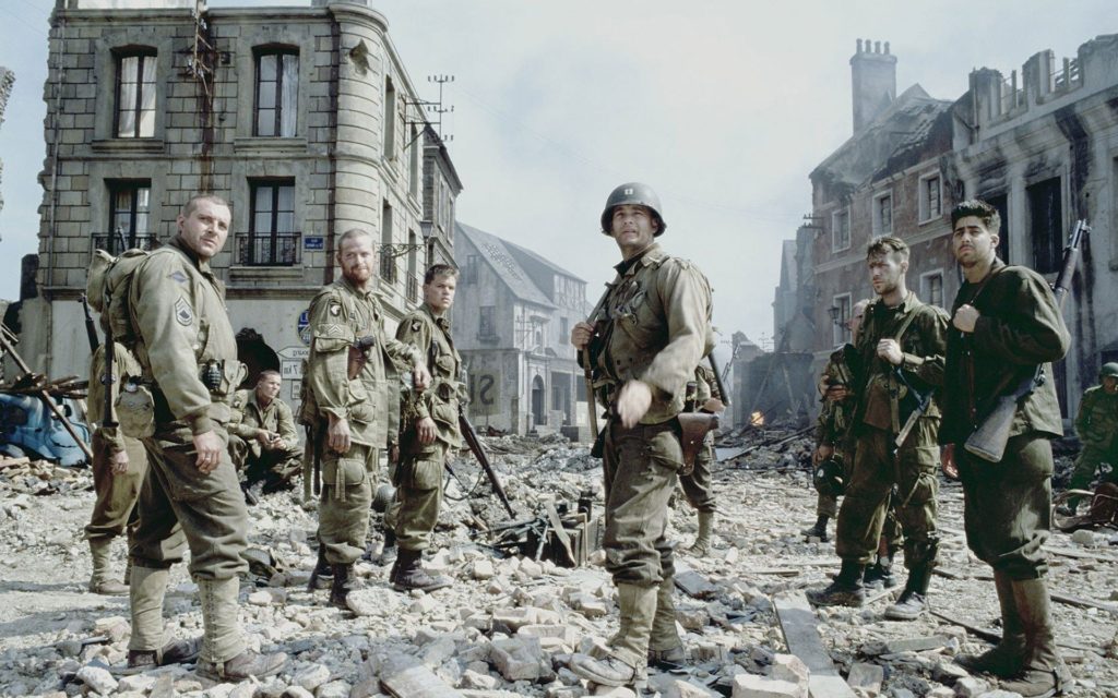 The bleach bypass effect color grading of Saving Private Ryan