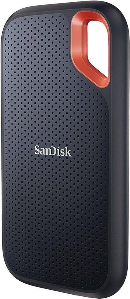 SanDisk SSD external hard drive for video editing